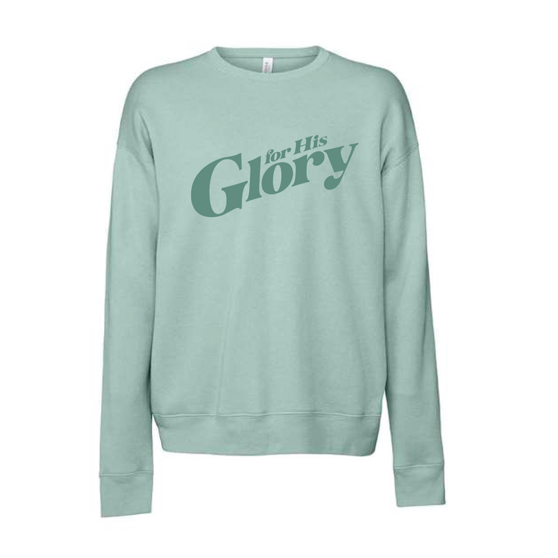 The For His Glory | Dusty Blue Sweatshirt