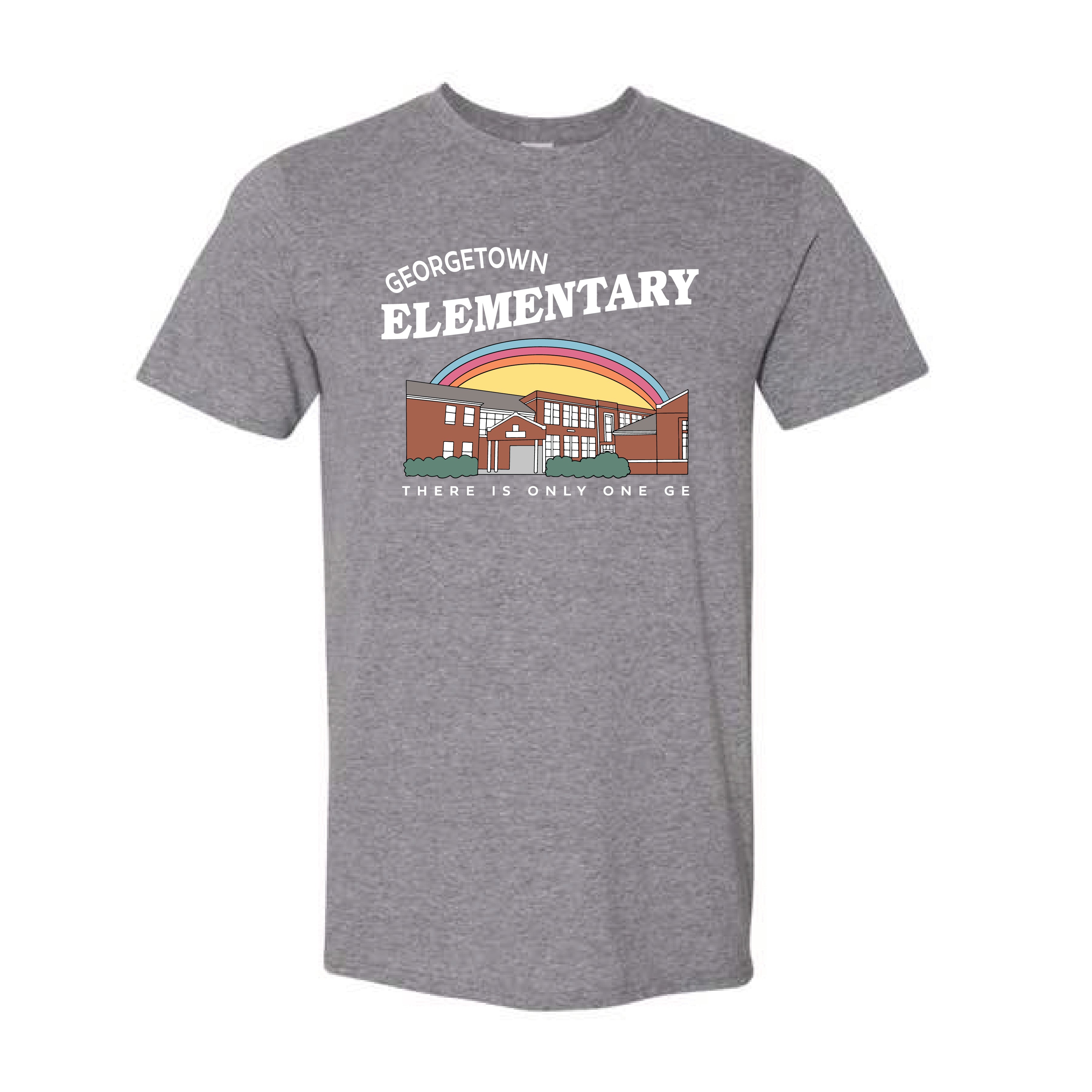 The Only One GE | Adult Graphite Heather Tee - Scarlet & Gold