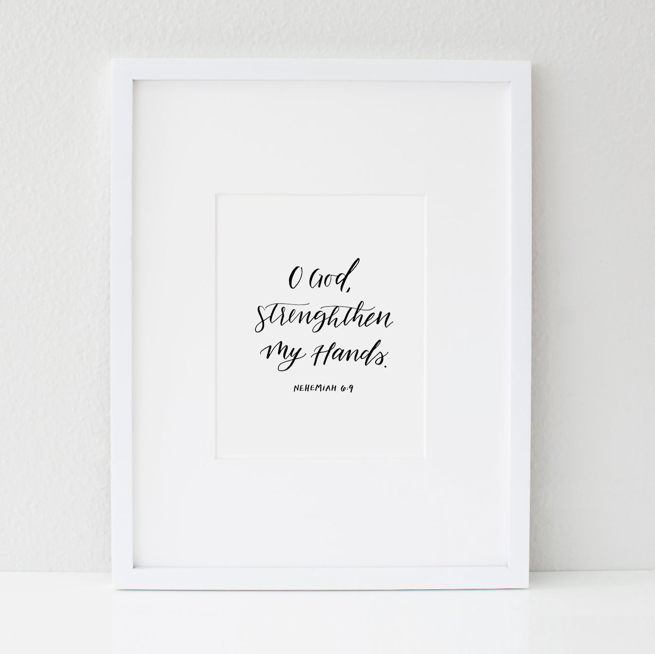 The Strengthen My Hands Digital 8x10 Art Print Scarlet & Gold