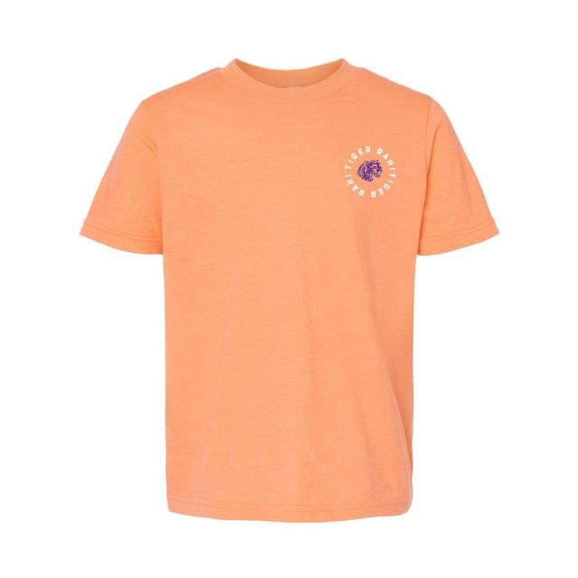 The Tiger Rah Spirit Circle | Youth Heather Cantaloupe Tee