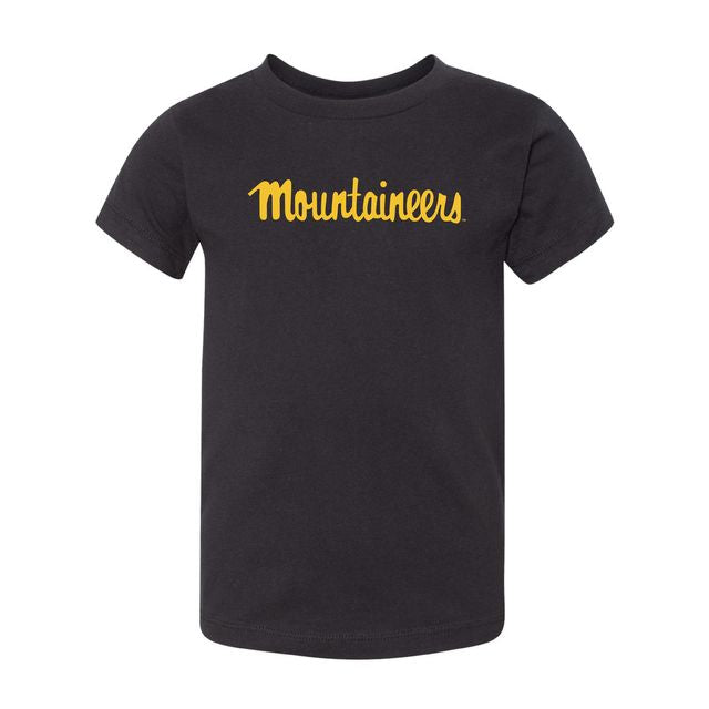 The Mountaineers Script Logo | Toddler Black Tee