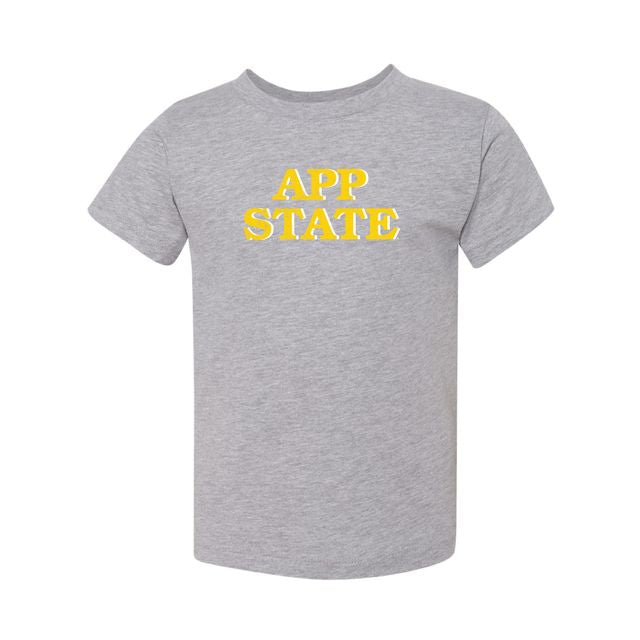 The App State Block | Toddler Athletic Heather Tee