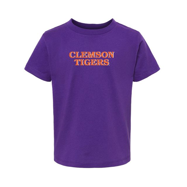 The Clemson Tigers Block | Toddler Team Purple Tee