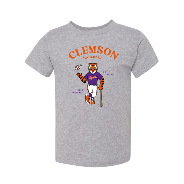 The Clemson Baseball Player | Toddler Athletic Heather