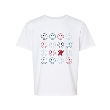 The Smiles For Ole Miss | Youth White Tee
