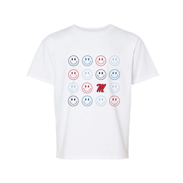 The Smiles For Ole Miss | Youth White Tee