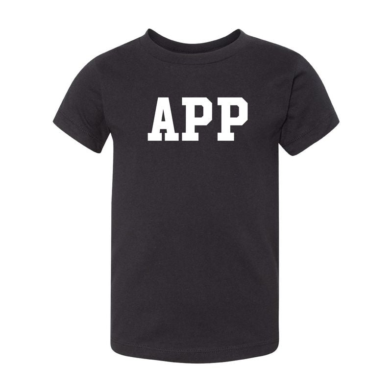 The App Block | Toddler Black Tee