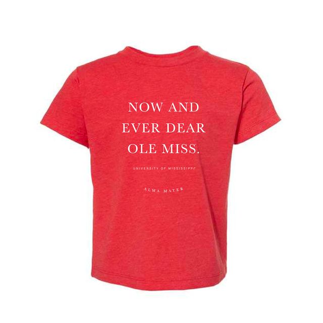 The Ole Miss Alma Mater | Toddler Heather Red Tee