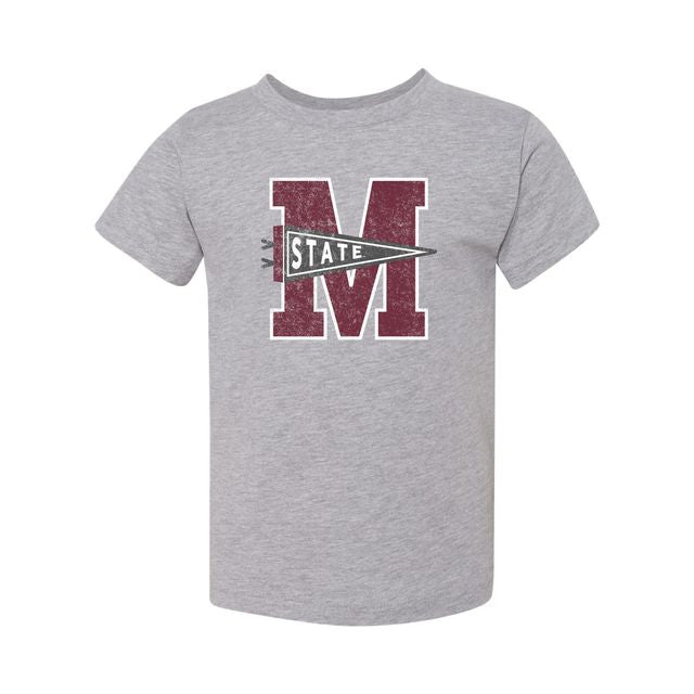 The State Pennant MSU | Toddler Athletic Heather Tee