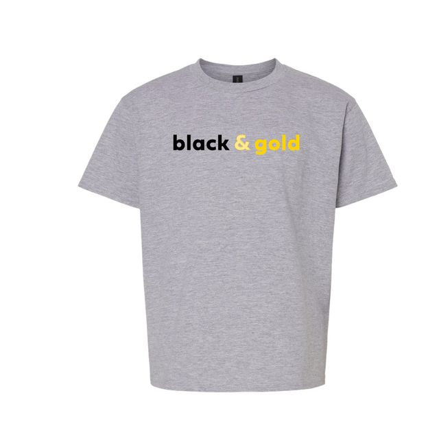 The Black & Gold | Youth Sport Grey Tee