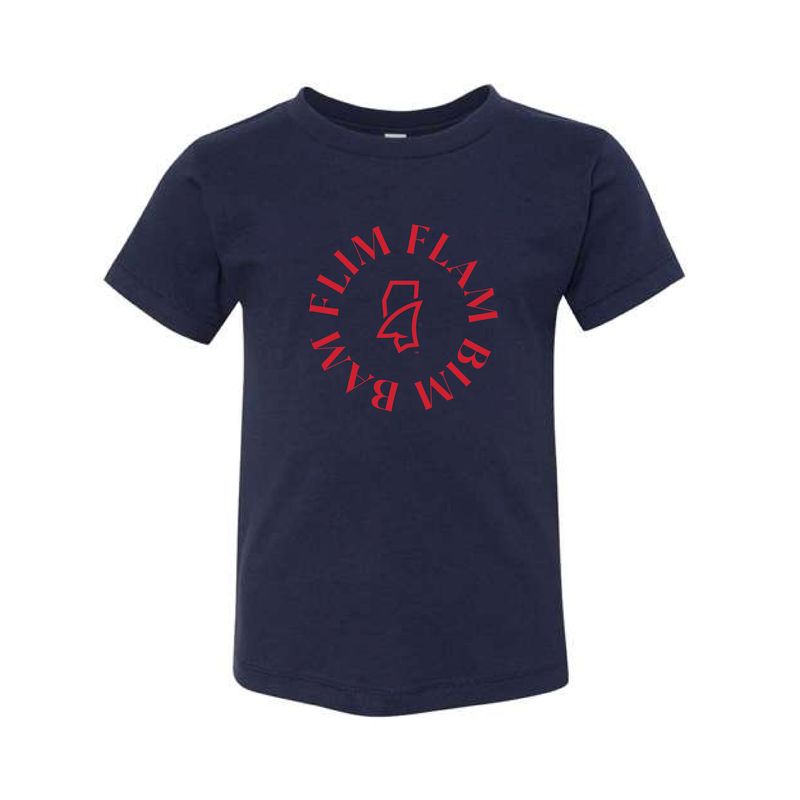 The Flim Flam Bim Bam Circle | Toddler Navy Tee