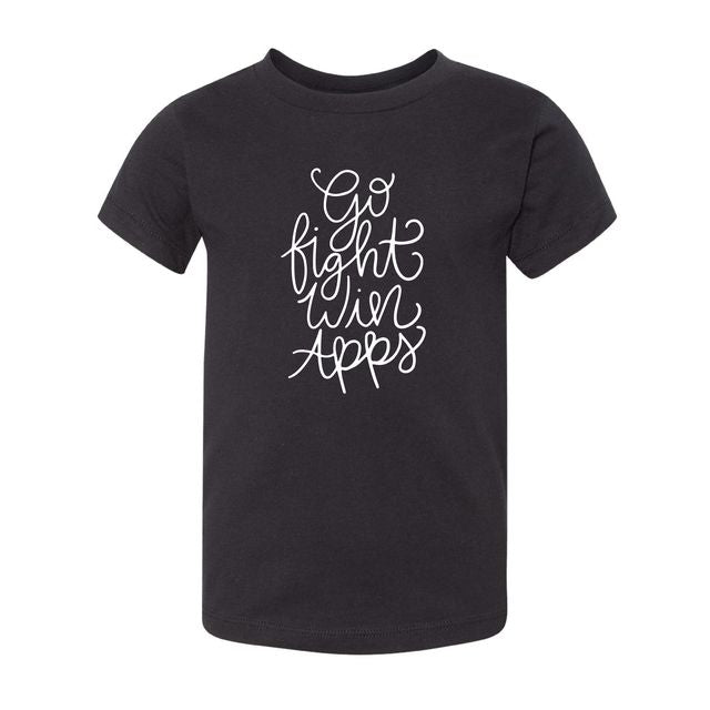 The Go Fight Win Apps | Toddler Black Tee