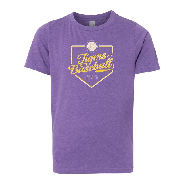 The LSU Baseball Plate | Youth Purple Rush Tee