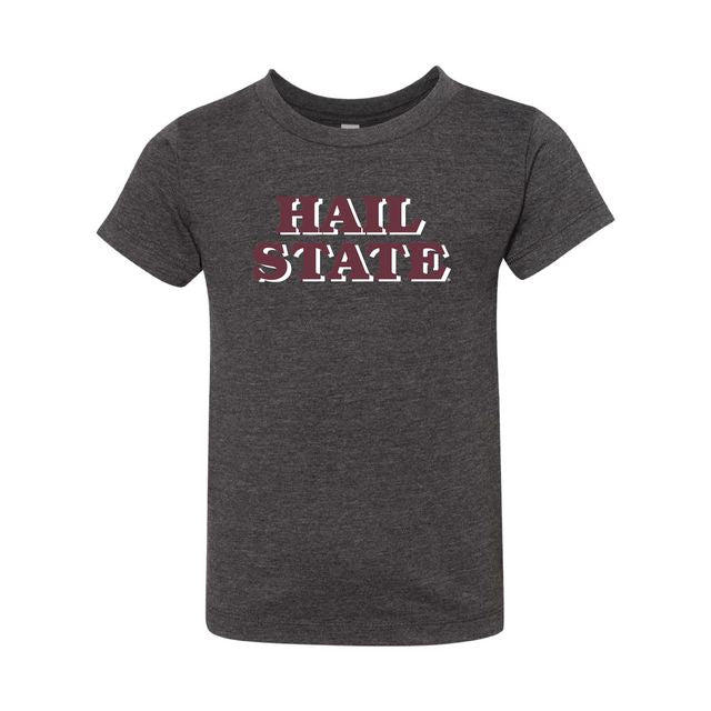 The Hail State Block | Toddler Dark Grey Heather Tee