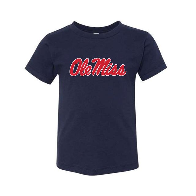 The Ole Miss Script Logo | Toddler Navy Tee