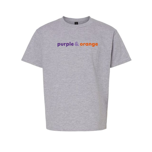 The Purple & Orange | Youth Sport Grey Tee