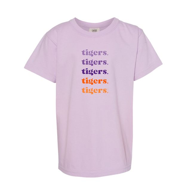 The Tigers Repeat | Youth Orchid Tee