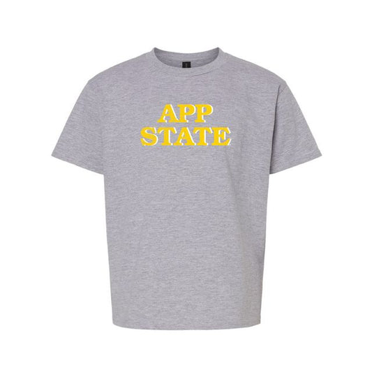 The App State Block | Youth Sport Grey Tee