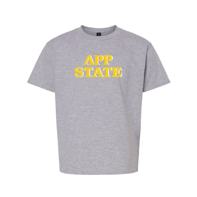 The App State Block | Youth Sport Grey Tee