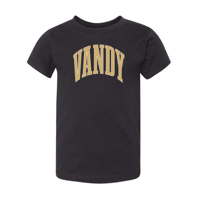 The Big Vandy Arch | Toddler Black Tee