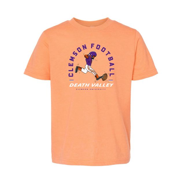 The Clemson Football Arch | Youth Heather Cantaloupe Tee