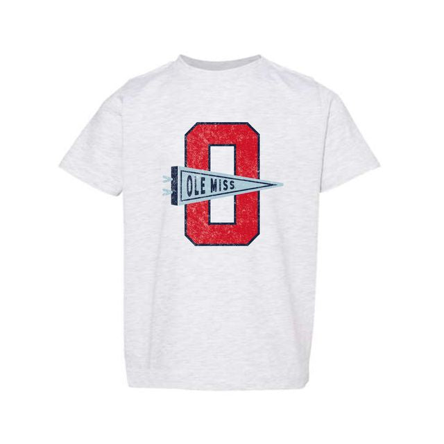 The Ole Miss Pennant |  Toddler Ash Tee