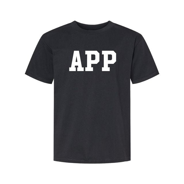 The App Block | Youth Black Tee