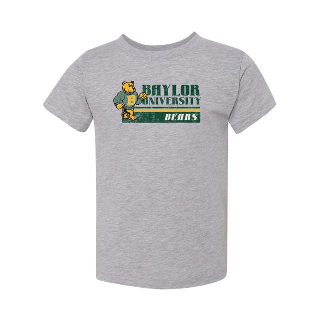 The Vintage Baylor University Bears | Toddler Athletic Heather Tee