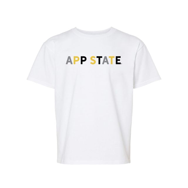 The App State Multi | Youth White Tee