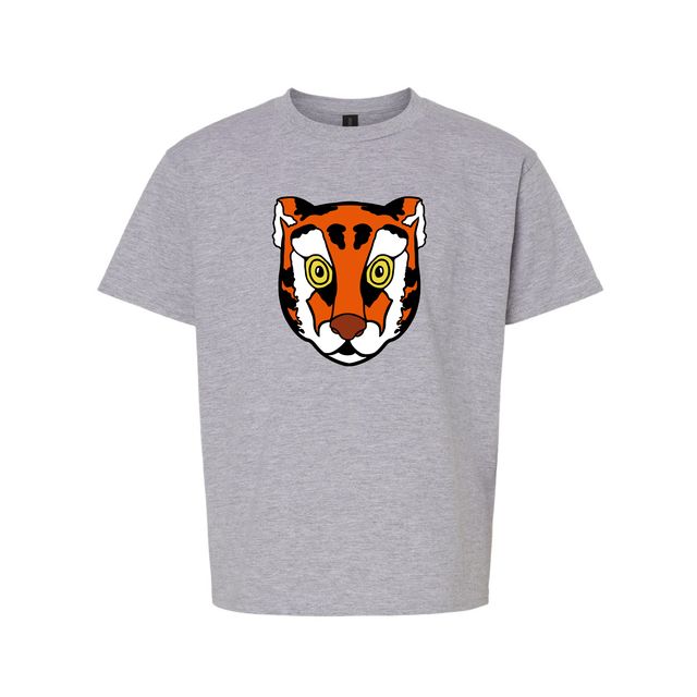 The Tiger Head | Youth Sport Grey Tee