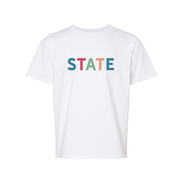 The State Multi | Youth White Tee