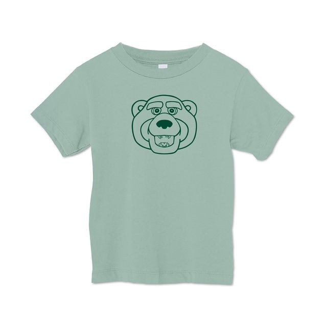 The Bruiser Head Outline |  Toddler Dusty Blue Tee