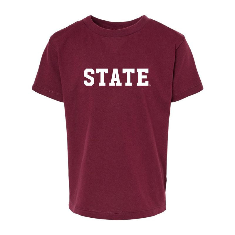 The State Block | Toddler Maroon Tee