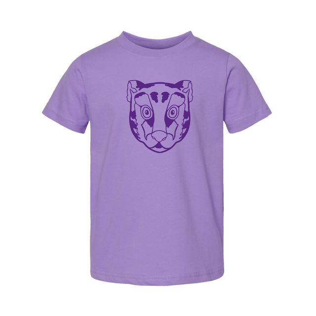 The Tiger Head Outline | Toddler Lavender Tee