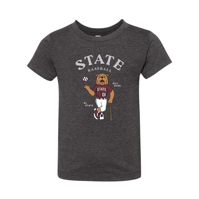 The Bully Baseball Player |  Toddler Dark Grey Heather Tee