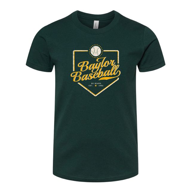 The Baylor Baseball Plate | Youth Forest Tee