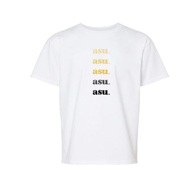 The ASU Repeat | Youth White Tee