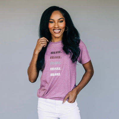 The MSU Repeat | Heather Cassis Tee