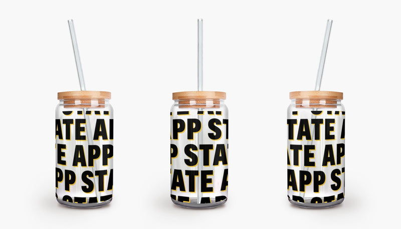 The App State Repeat | Soda Can Glass