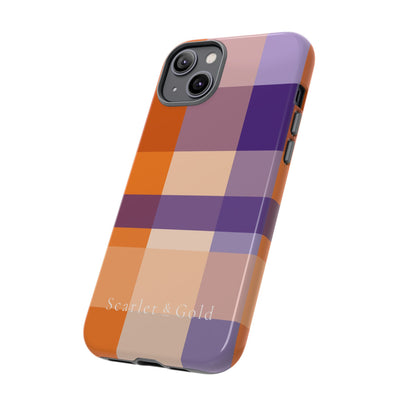 The Orange & Purple Plaid | Phone Case