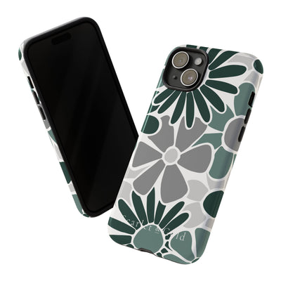 The Green & Grey Floral | Phone Case