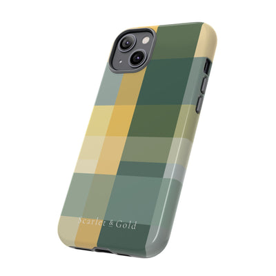 The Green & Gold Plaid | Phone Case