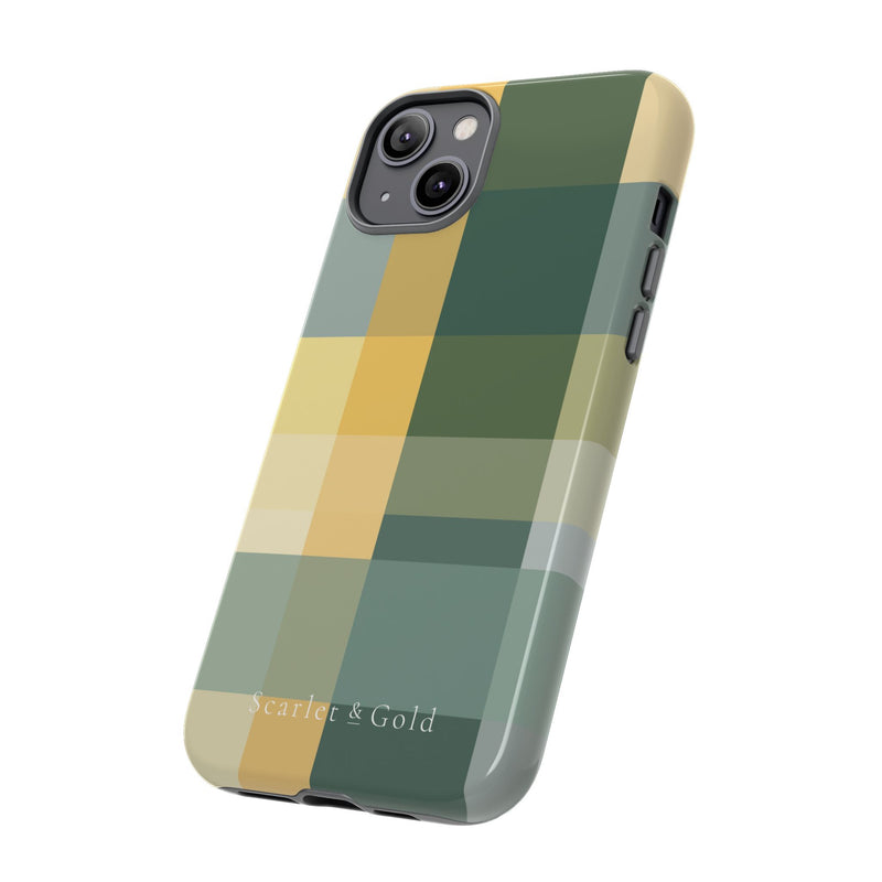 The Green & Gold Plaid | Phone Case