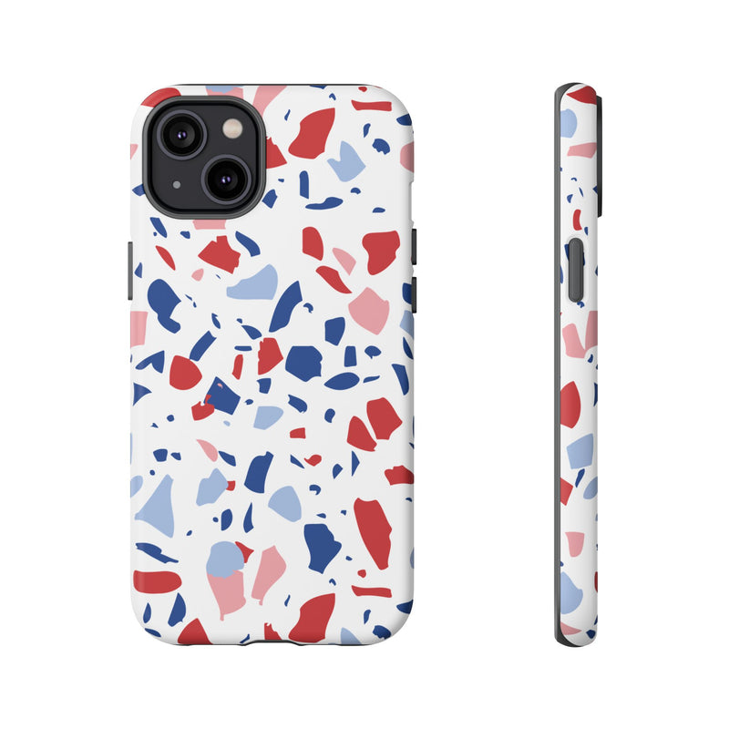 The Red & Royal Terrazzo | Phone Case