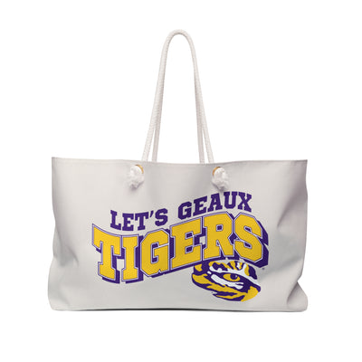 The Wavy Let's Geaux Tigers Tiger Logo | Weekender Bag