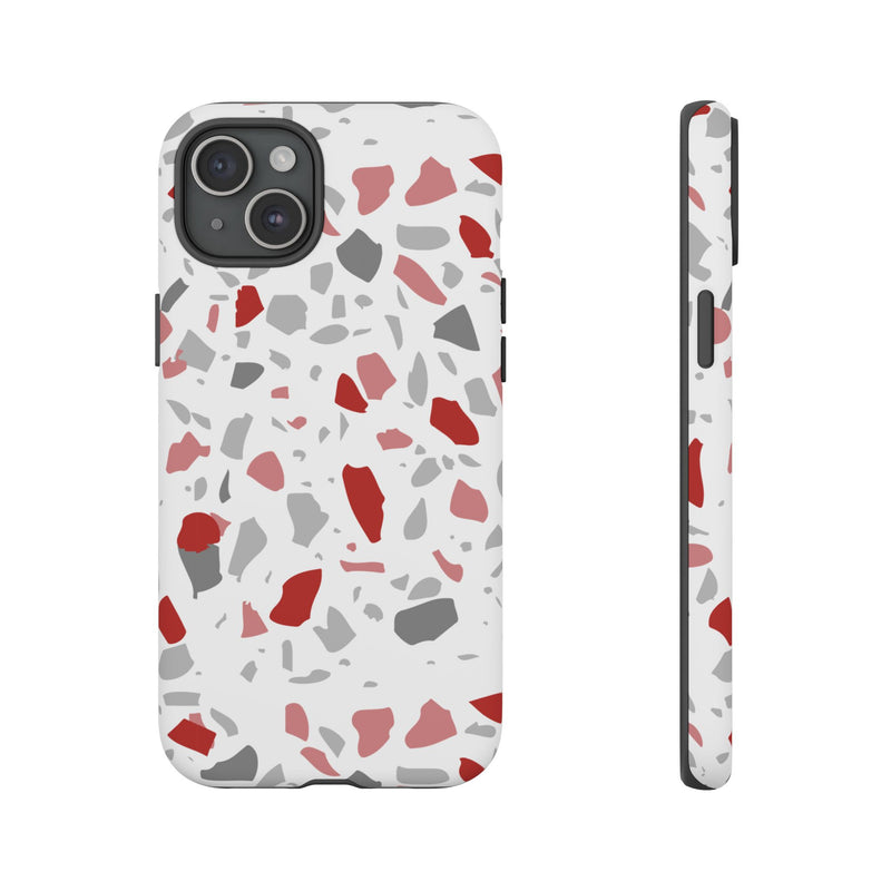 The Red & Black Terrazzo | Phone Case