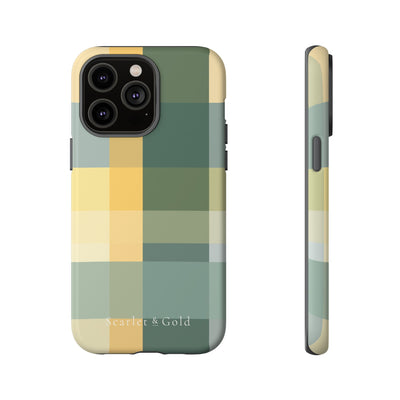 The Green & Gold Plaid | Phone Case