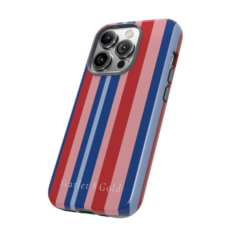 The Red & Royal Stripes | Phone Case