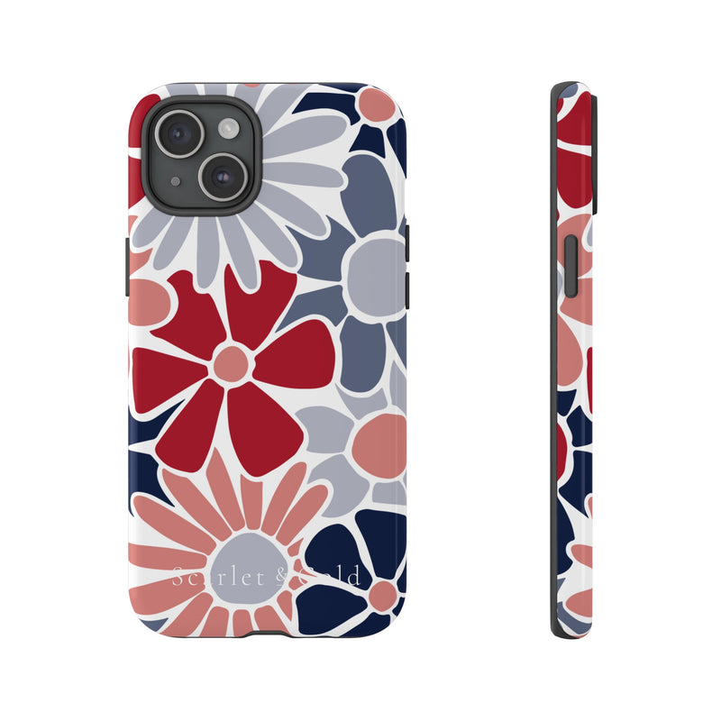 The Red & Blue Floral | Phone Case