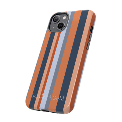 The Orange & Blue Stripes | Phone Case